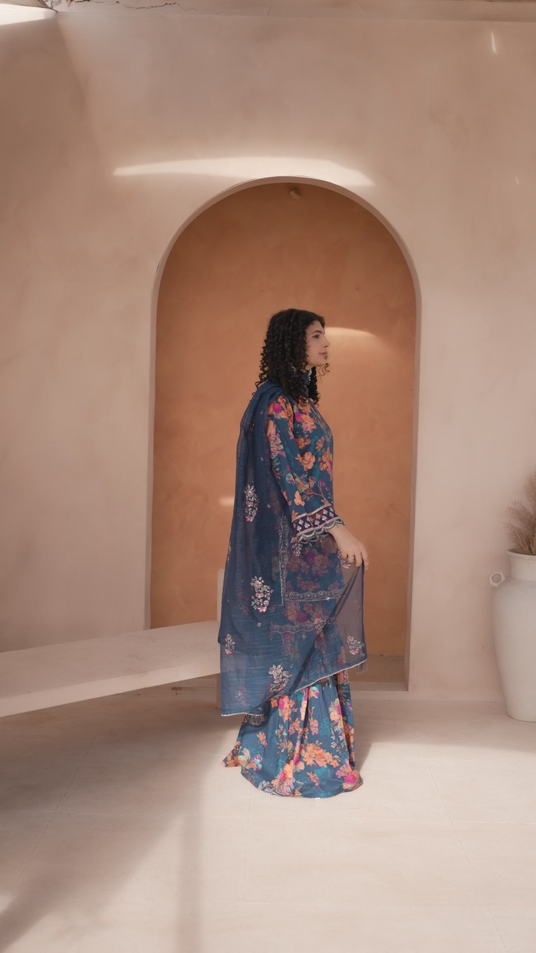 Picture of Ellena - 3-PC Stitched Printed Suit - Available at Raja Sahib