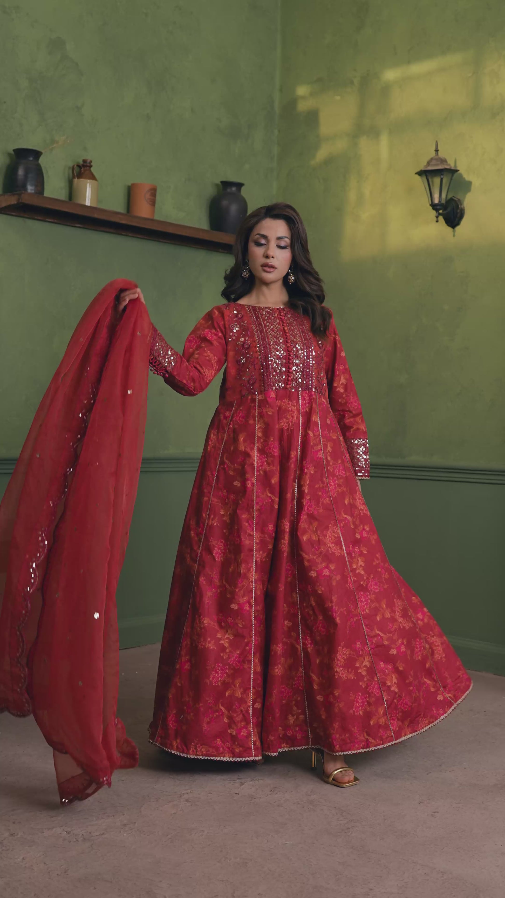 Picture of Ellena - 3-PC Stitched Embroidered Suit - Available at Raja Sahib