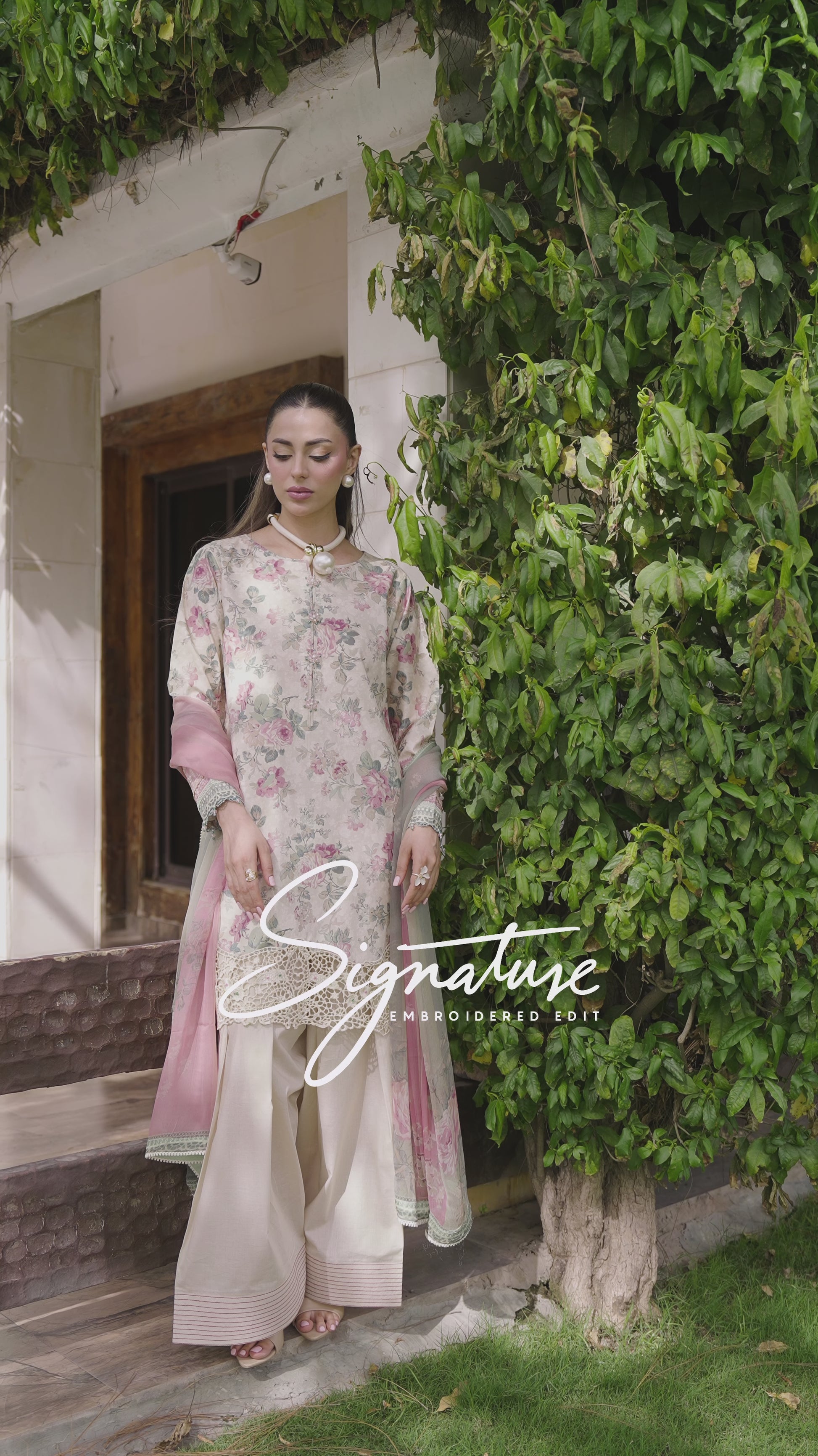Picture of Ellena - 3-PC Unstitched Embroidered Lawn Suit - Available at Raja Sahib