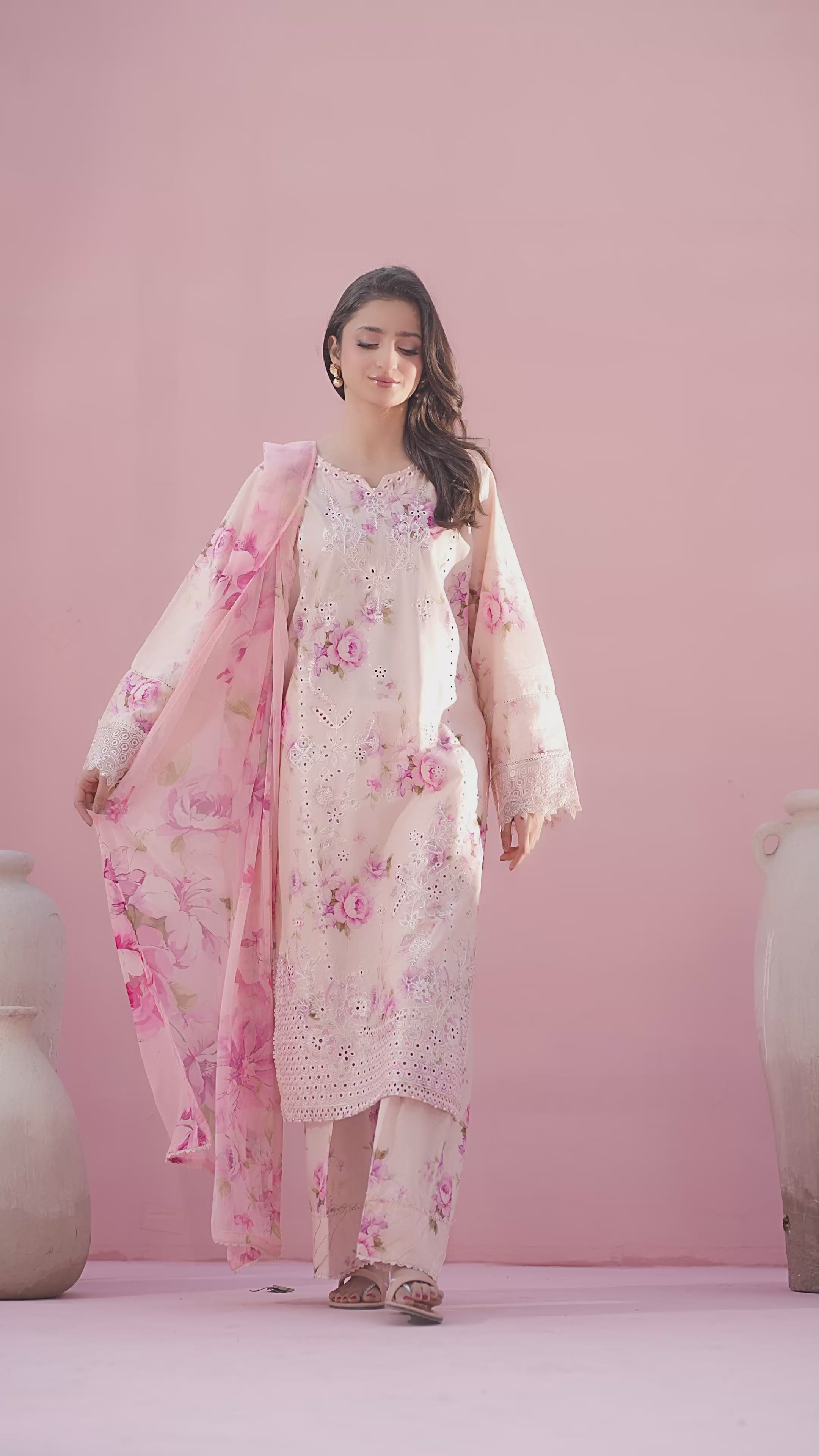 Picture of Ellena - 3-PC Stitched Embroidered Suit - Available at Raja Sahib