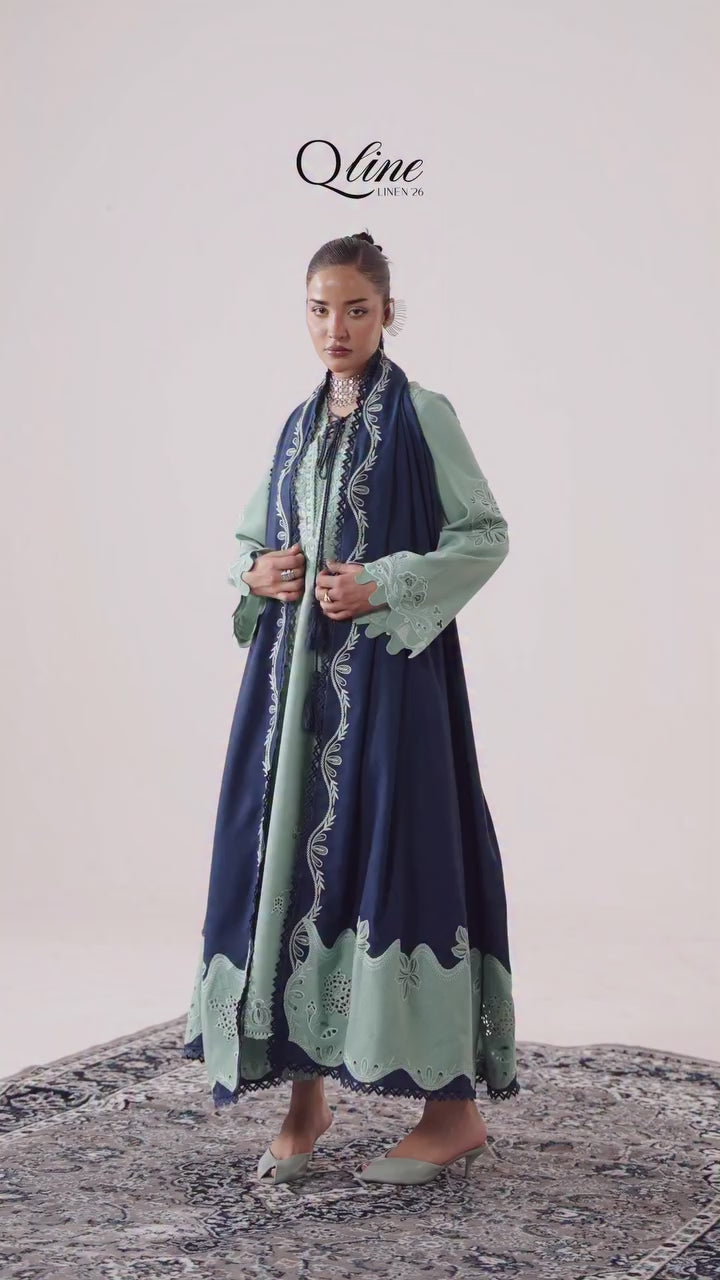 Picture of Qalamkar - Qline Linen Collection - QLW-11 TALIYA - Unstitched - Available at Raja Sahib