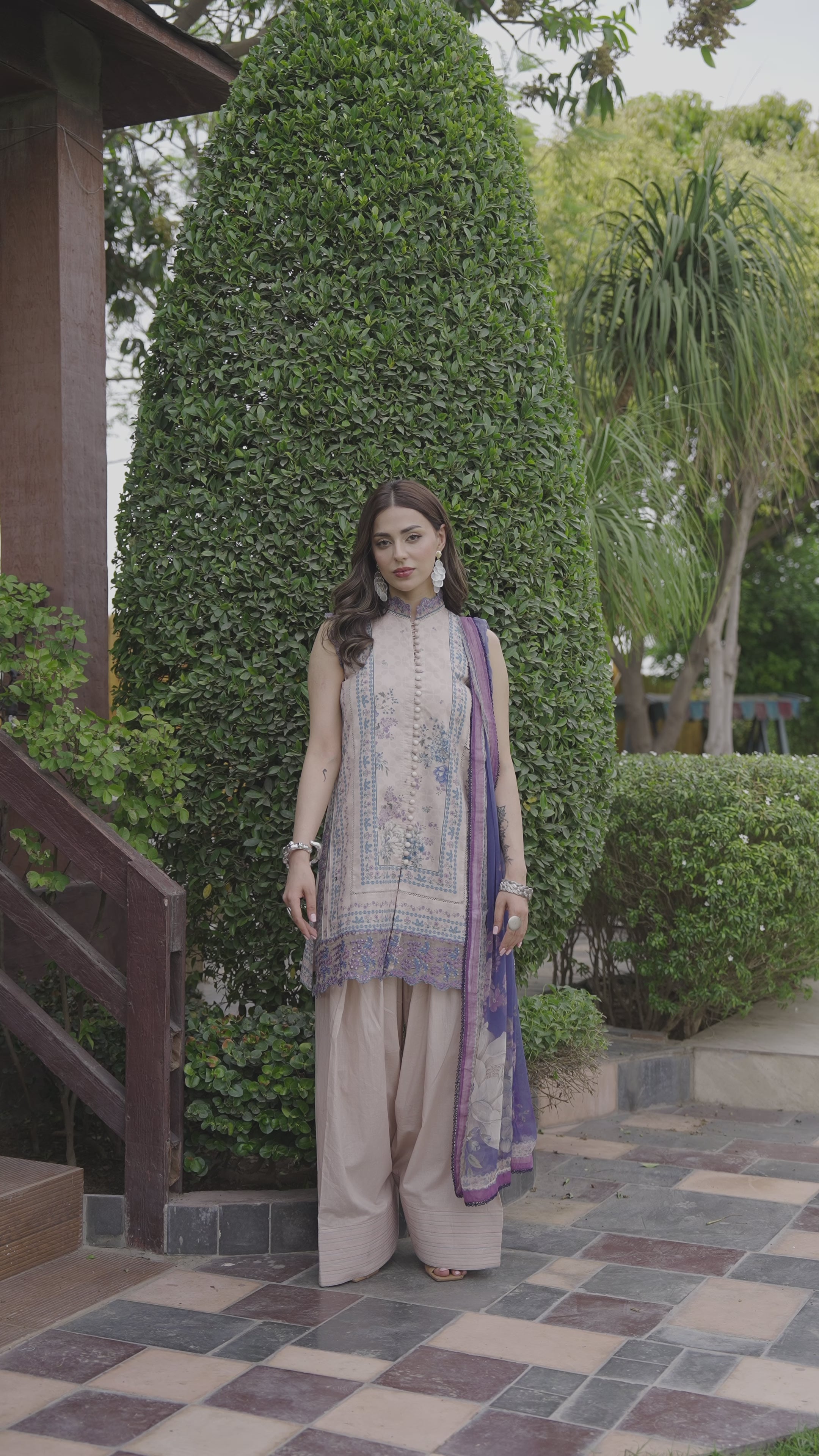 Picture of Ellena - 3-PC Unstitched Embroidered Lawn Suit - Available at Raja Sahib