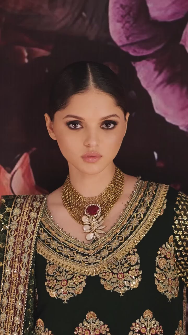 Picture of Roheenaz - Royale Eternal Chiffon Edit - 02-Crown Jewel - Unstitched - Available at Raja Sahib