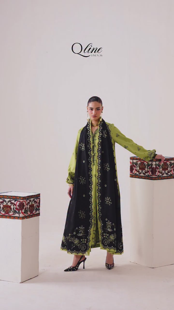Picture of Qalamkar - Qline Linen Collection - QLW-01 AMARAH - Unstitched - Available at Raja Sahib
