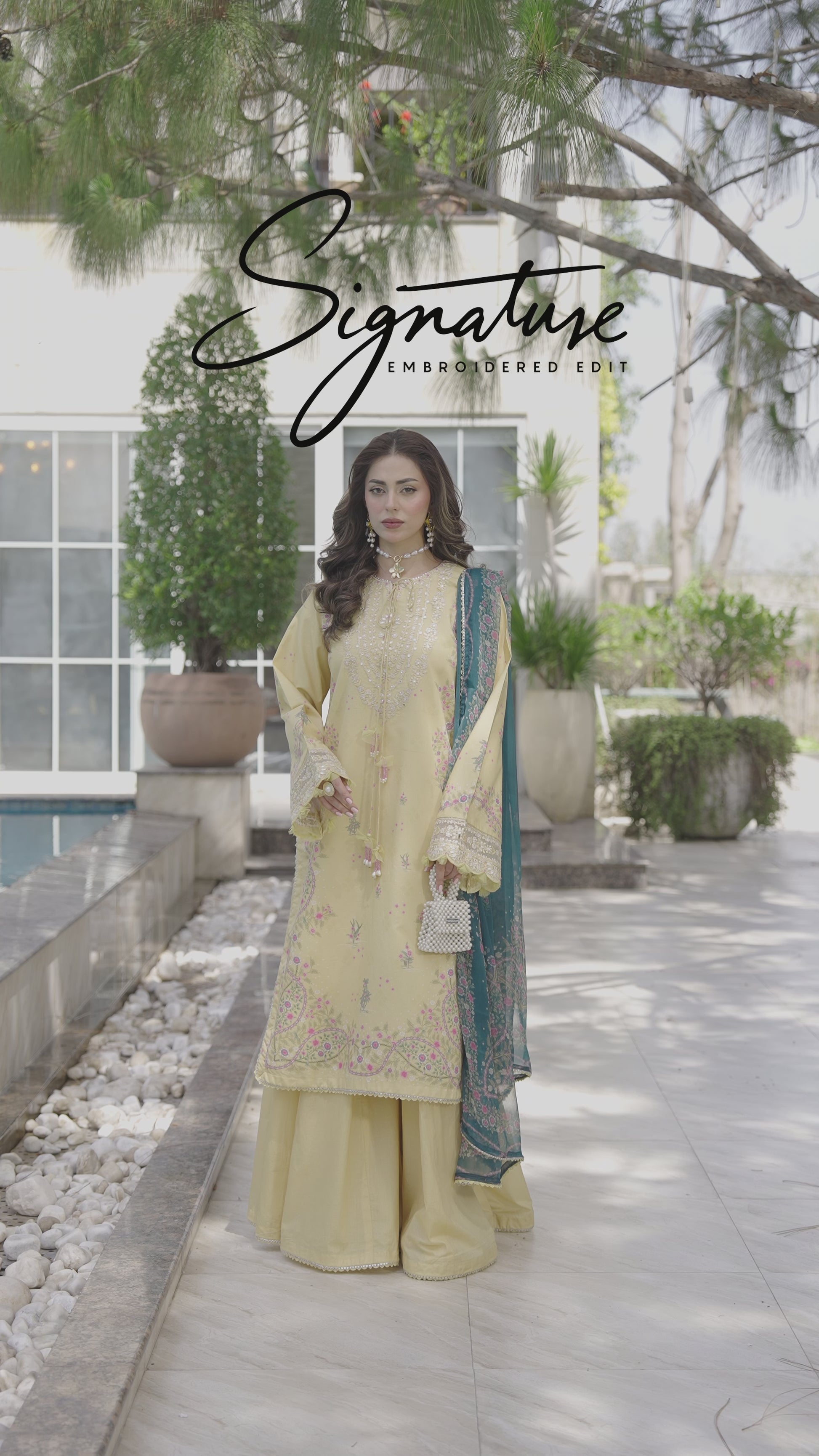 Picture of Ellena - 3-PC Unstitched Embroidered Lawn Suit - Available at Raja Sahib