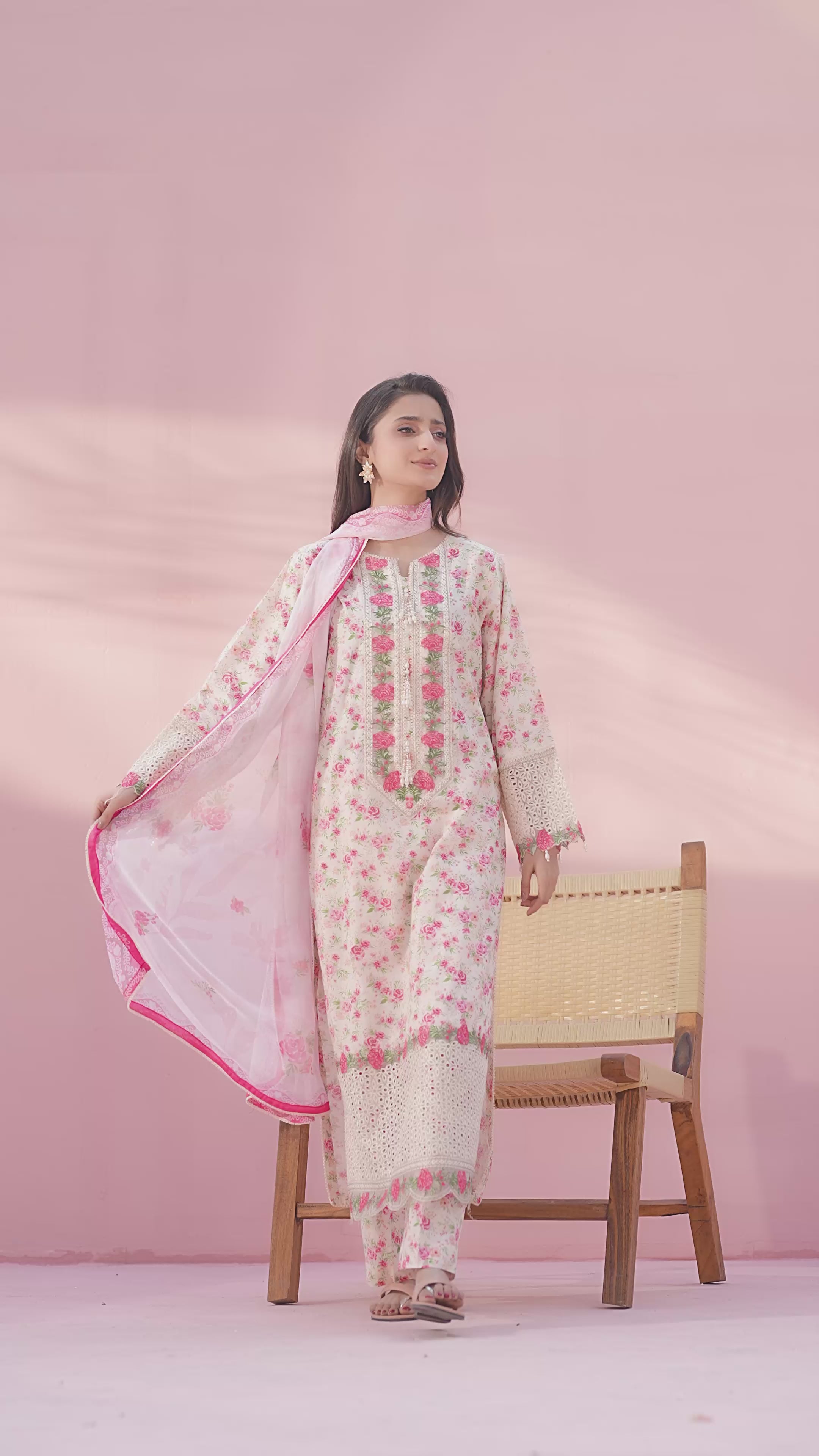 Picture of Ellena - 3-PC Stitched Embroidered Suit - Available at Raja Sahib