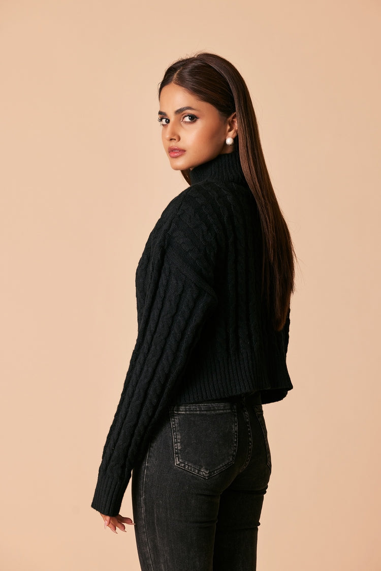 Picture of Ellena - Round Neck Pullover Sweater - Available at Raja Sahib