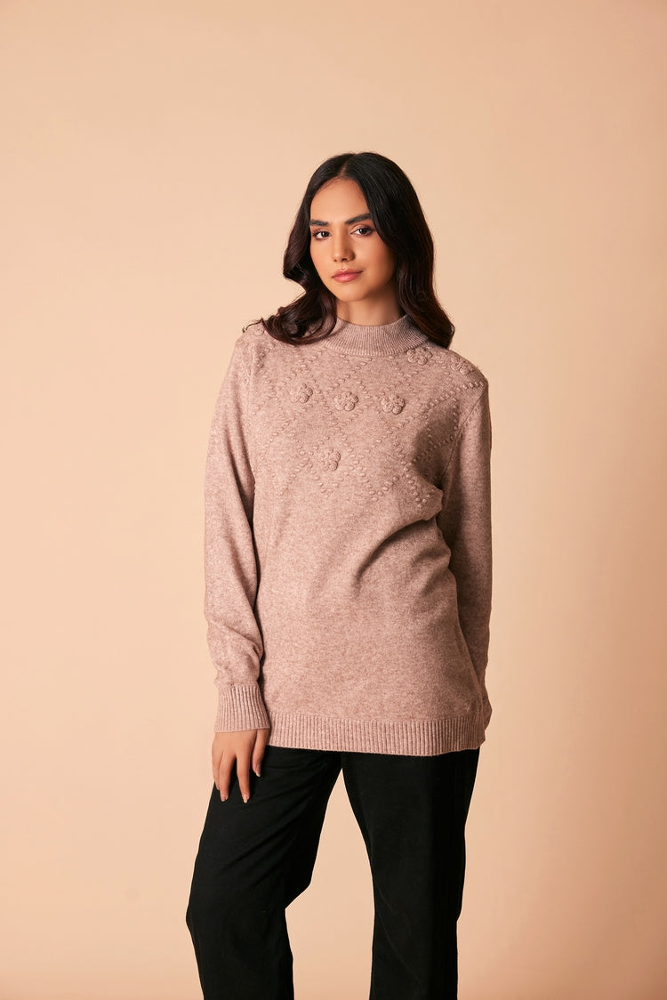 Picture of Ellena - Round Neck Pullover Sweater - Available at Raja Sahib