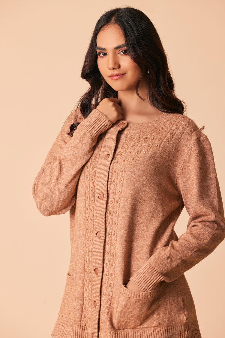 Picture of Ellena - Round Neck Pullover Sweater - Available at Raja Sahib