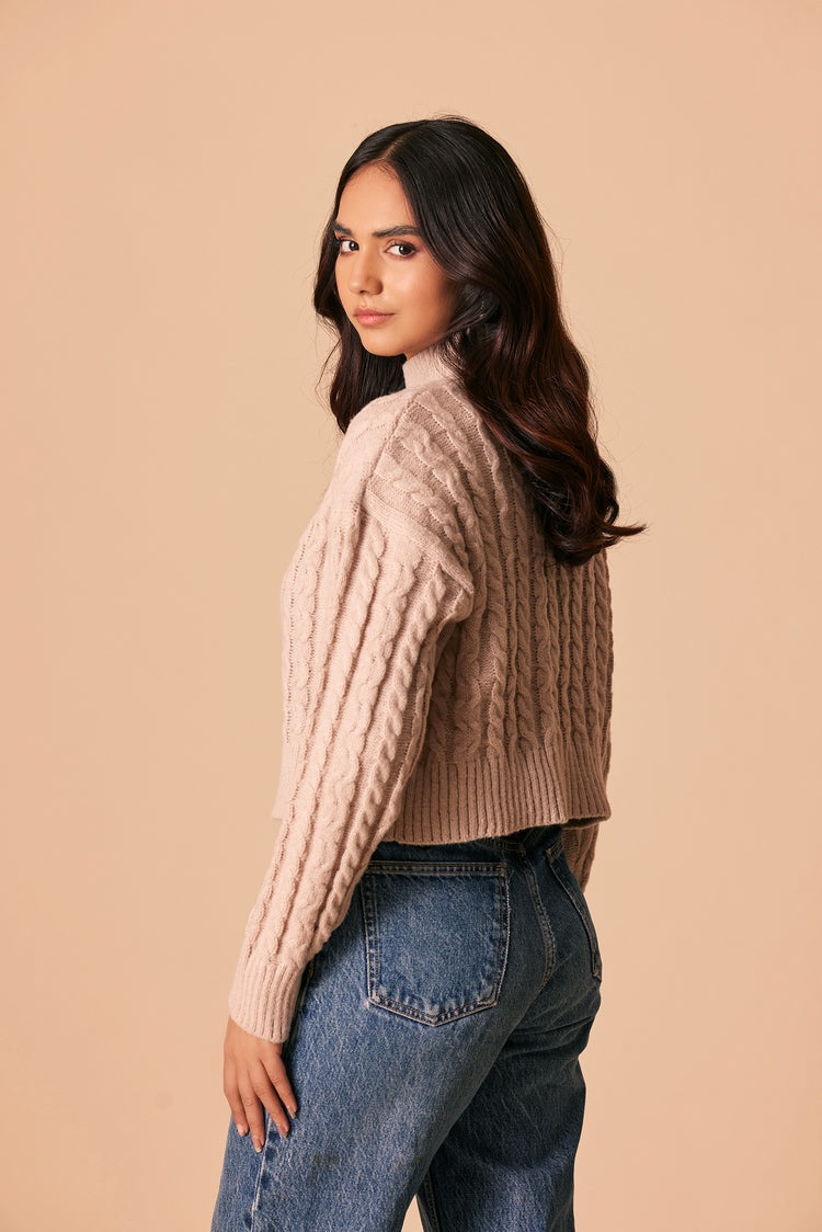 Picture of Ellena - Turtle Neck Pullover Sweater - Available at Raja Sahib
