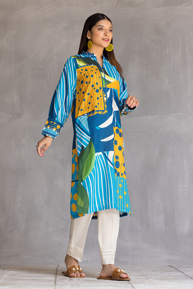 Picture of Ellena - 1-PC Stitched Khaddar Kurti - Available at Raja Sahib