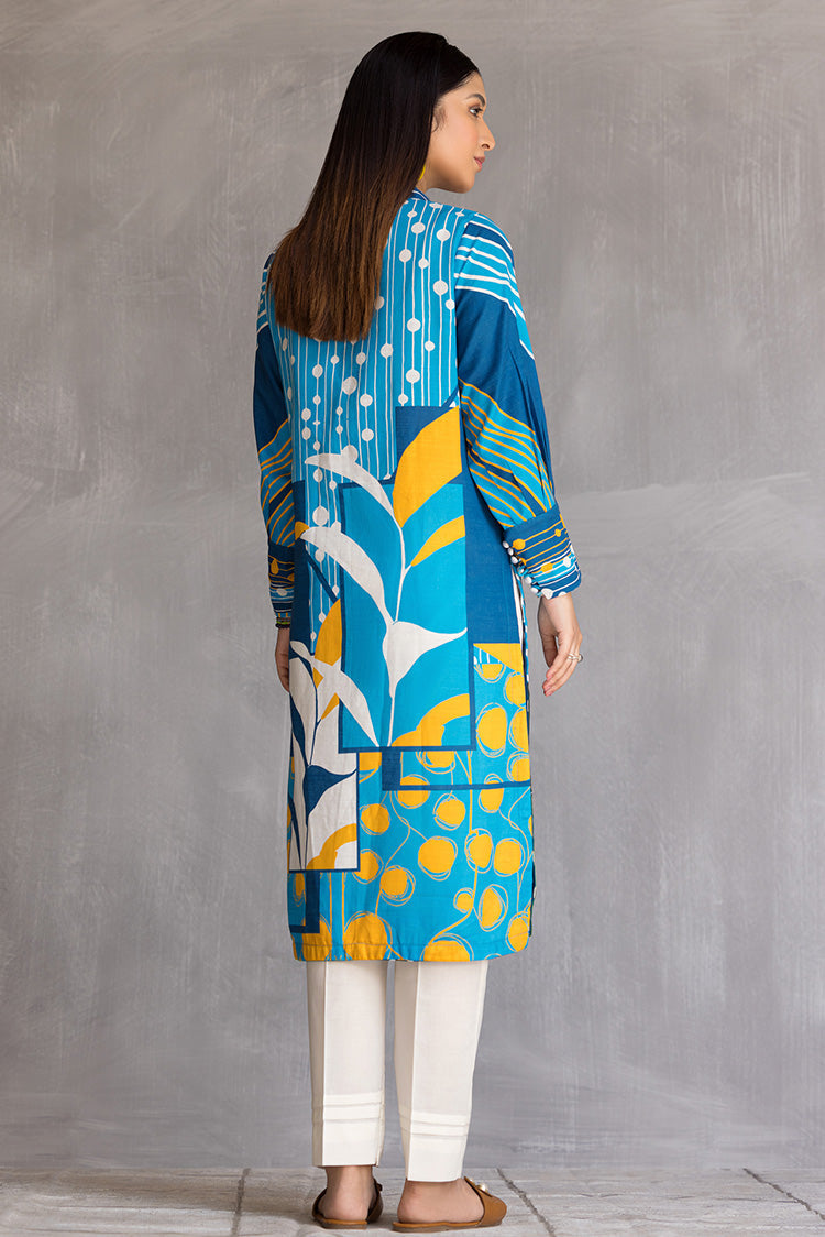 Picture of Ellena - 1-PC Stitched Khaddar Kurti - Available at Raja Sahib