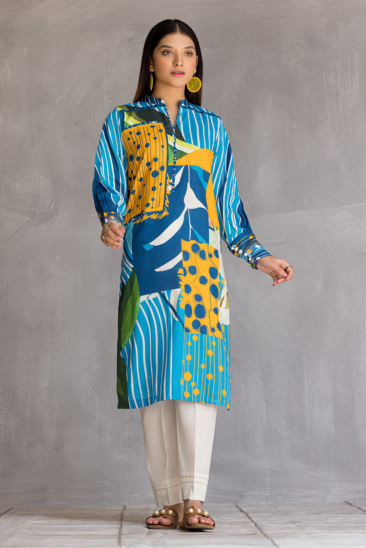 Picture of Ellena - 1-PC Stitched Khaddar Kurti - Available at Raja Sahib