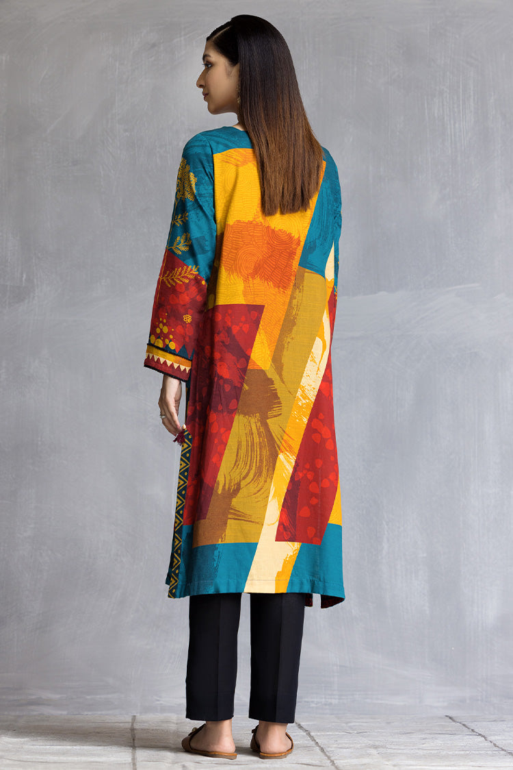 Picture of Ellena - 1-PC Stitched Khaddar Kurti - Available at Raja Sahib