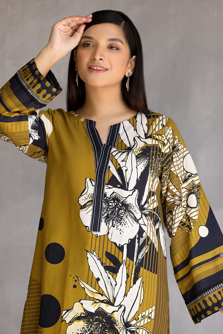 Picture of Ellena - 1-PC Stitched Khaddar Kurti - Available at Raja Sahib