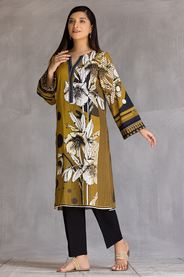 Picture of Ellena - 1-PC Stitched Khaddar Kurti - Available at Raja Sahib