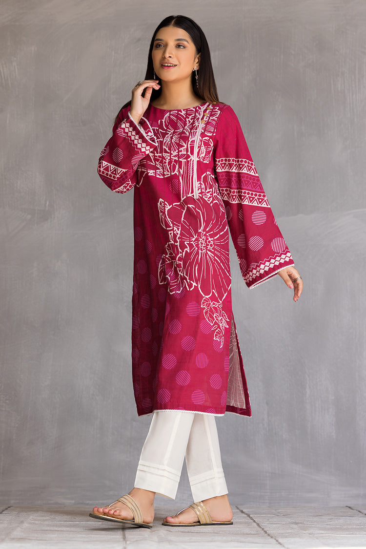 Picture of Ellena - 1-PC Stitched Khaddar Kurti - Available at Raja Sahib
