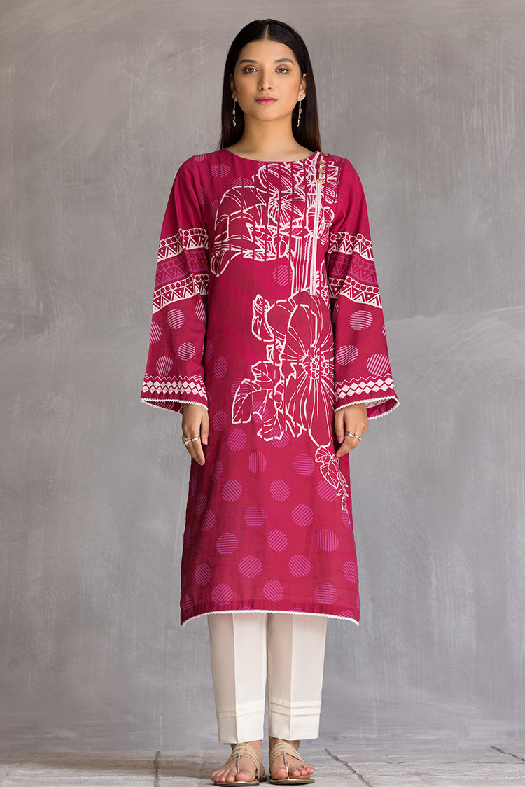 Picture of Ellena - 1-PC Stitched Khaddar Kurti - Available at Raja Sahib