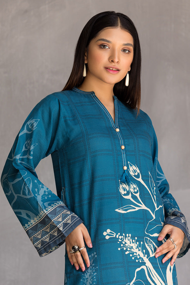 Picture of Ellena - 1-PC Stitched Khaddar Kurti - Available at Raja Sahib