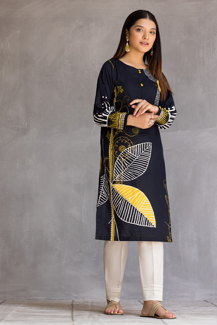 Picture of Ellena - 1-PC Stitched Khaddar Kurti - Available at Raja Sahib