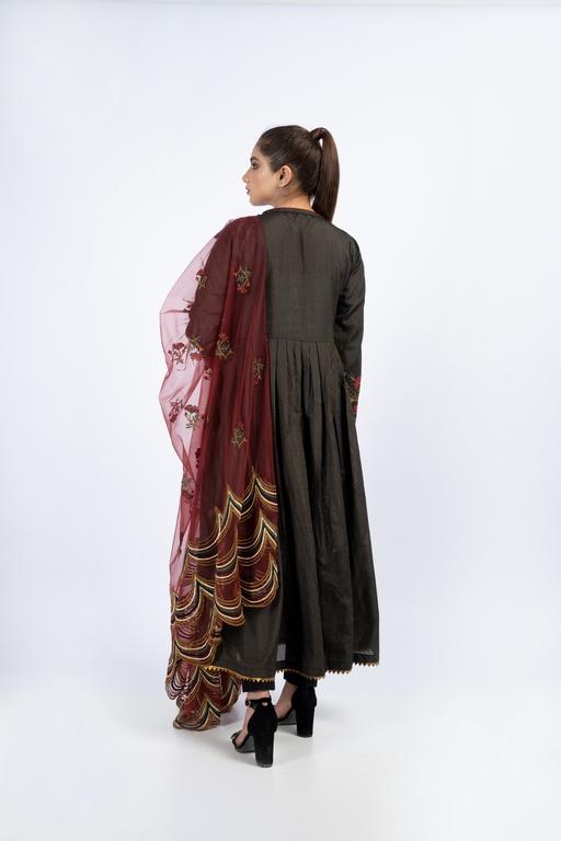 Picture of Ellena - 3-PC Stitched Masoori Cotton Suit - Available at Raja Sahib