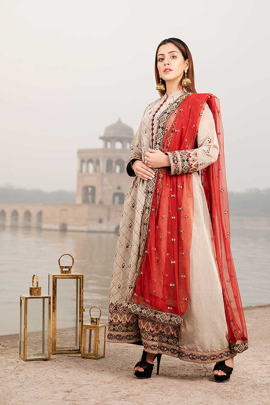 Picture of Ellena - Embroidered Paper Cotton 3-PC Suit - Available at Raja Sahib