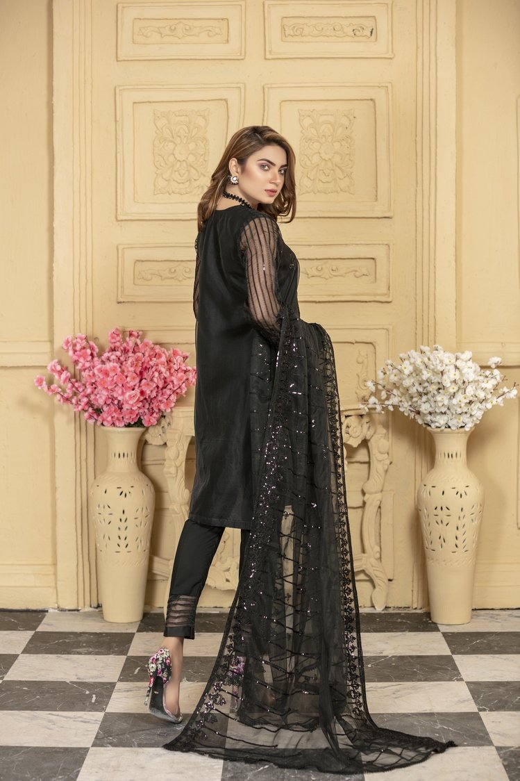 Picture of Ellena - 3-PC Stitched Organza Suit - Available at Raja Sahib