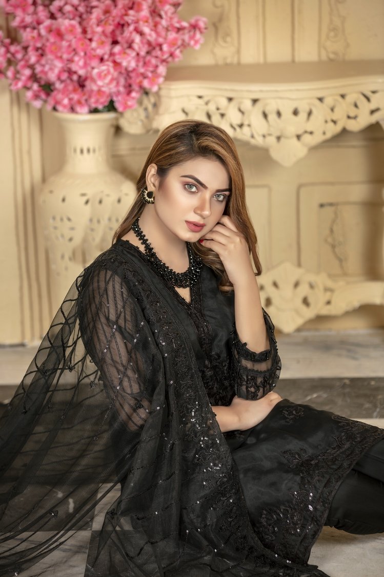 Picture of Ellena - 3-PC Stitched Organza Suit - Available at Raja Sahib