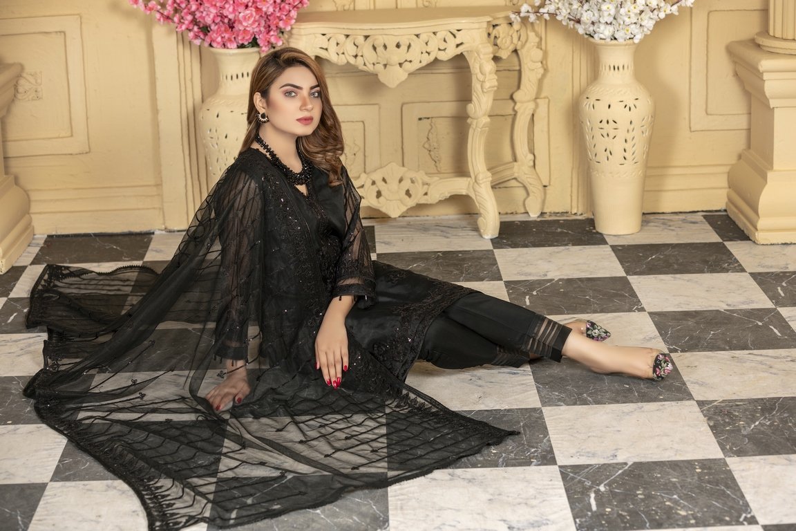 Picture of Ellena - 3-PC Stitched Organza Suit - Available at Raja Sahib