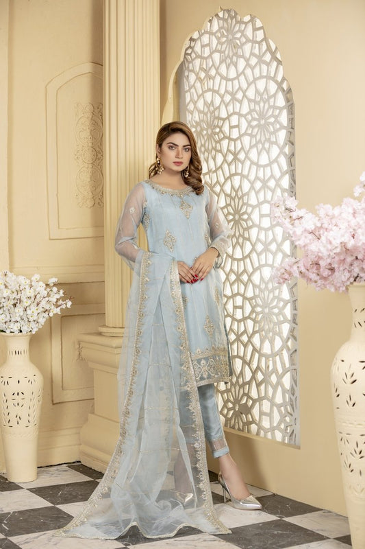 Picture of Ellena - 3-PC Stitched Organza Suit - Available at Raja Sahib