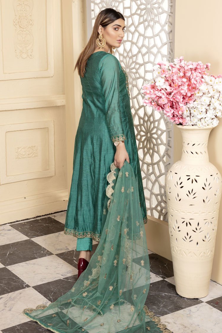 Picture of Ellena - 3-PC Stitched Paper Cotton Suit - Available at Raja Sahib