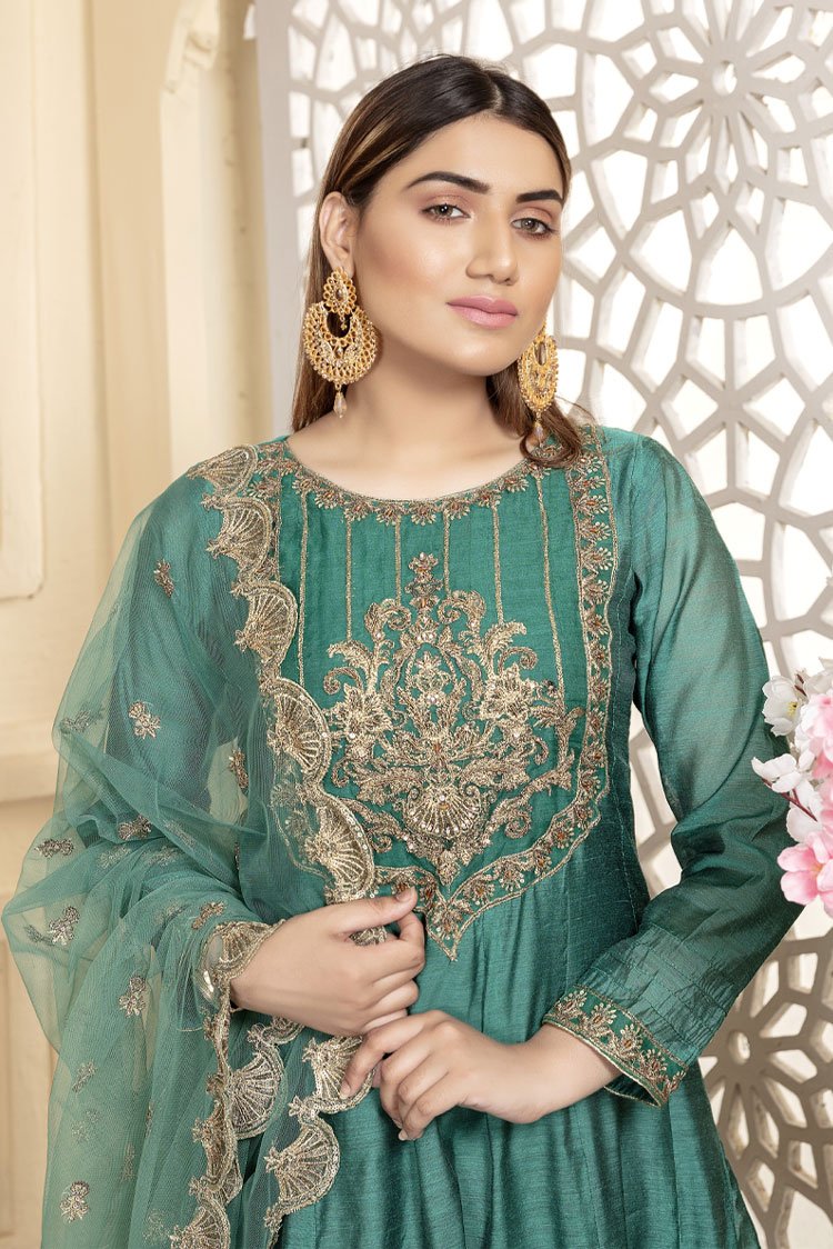 Picture of Ellena - 3-PC Stitched Paper Cotton Suit - Available at Raja Sahib