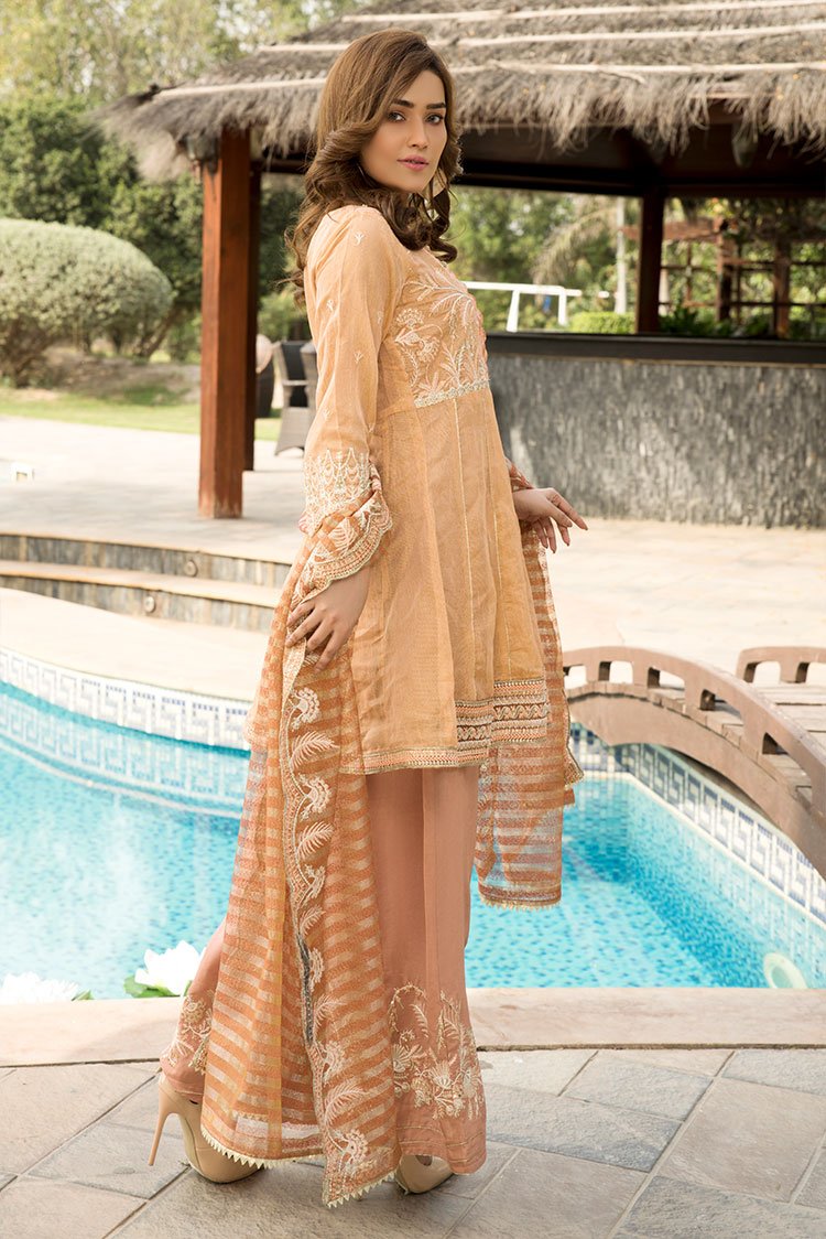 Picture of Ellena - 3-PC Stitched Khaadi Net Suit - Available at Raja Sahib