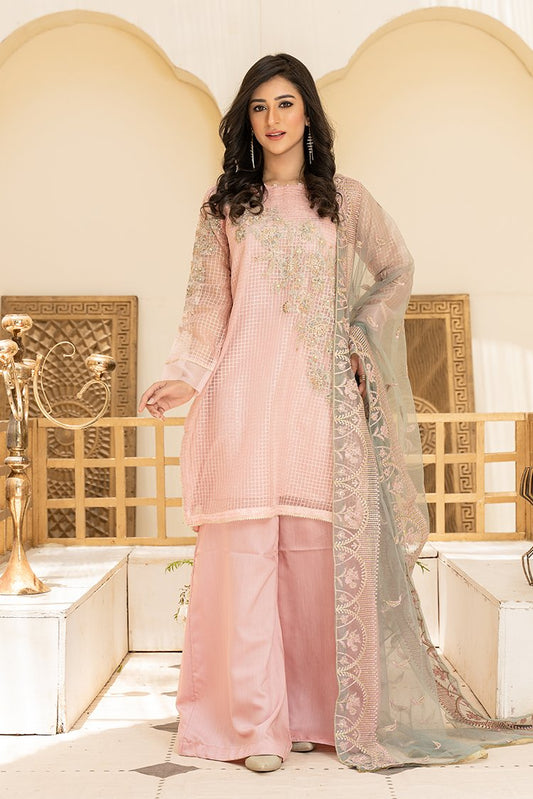 Picture of Ellena - 3-PC Stitched Organza Suit - Available at Raja Sahib