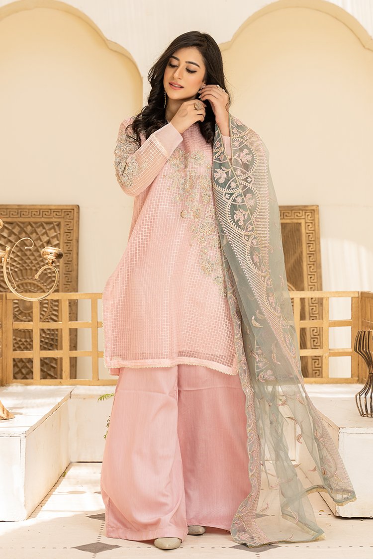 Picture of Ellena - 3-PC Stitched Organza Suit - Available at Raja Sahib
