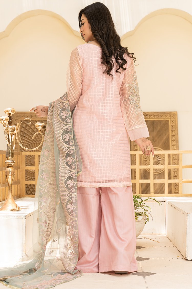 Picture of Ellena - 3-PC Stitched Organza Suit - Available at Raja Sahib