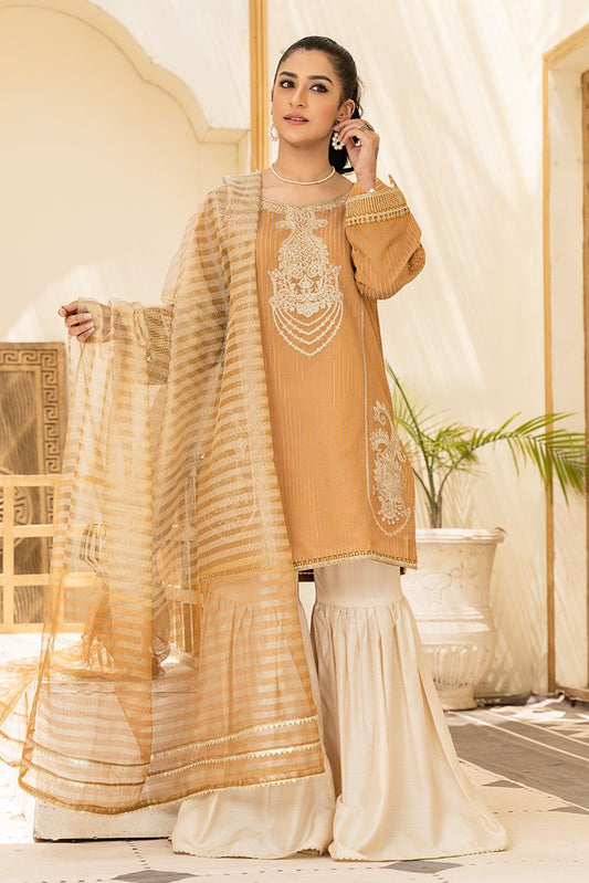 Picture of Ellena - 3-PC Stitched Organza Suit - Available at Raja Sahib