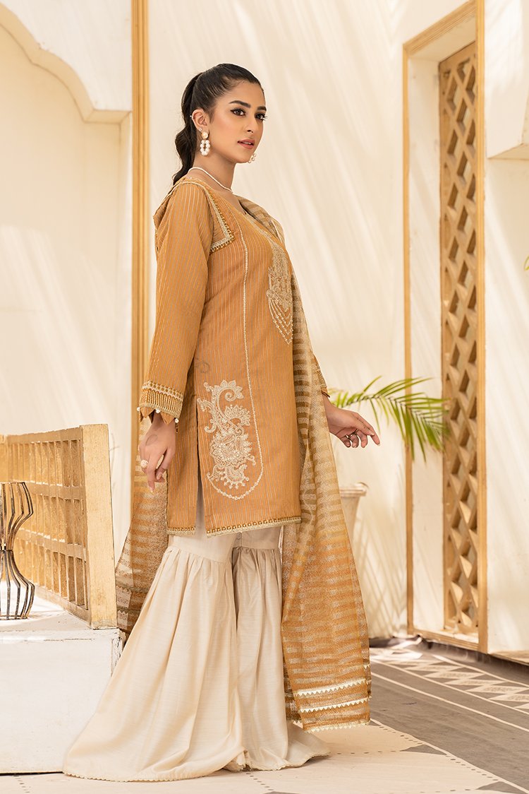 Picture of Ellena - 3-PC Stitched Organza Suit - Available at Raja Sahib