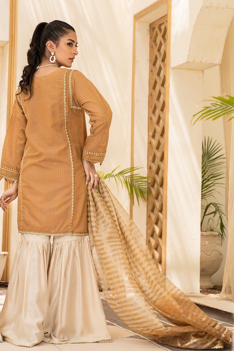 Picture of Ellena - 3-PC Stitched Organza Suit - Available at Raja Sahib