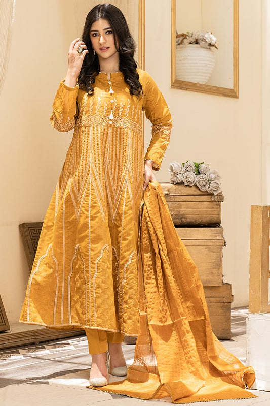 Picture of Ellena - 3-PC Stitched Paper Cotton Suit - Available at Raja Sahib