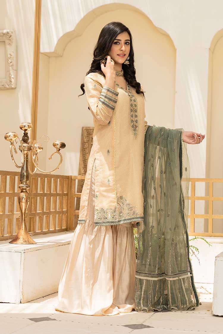 Picture of Ellena - Embroidered Organza 3-PC Suit - Available at Raja Sahib