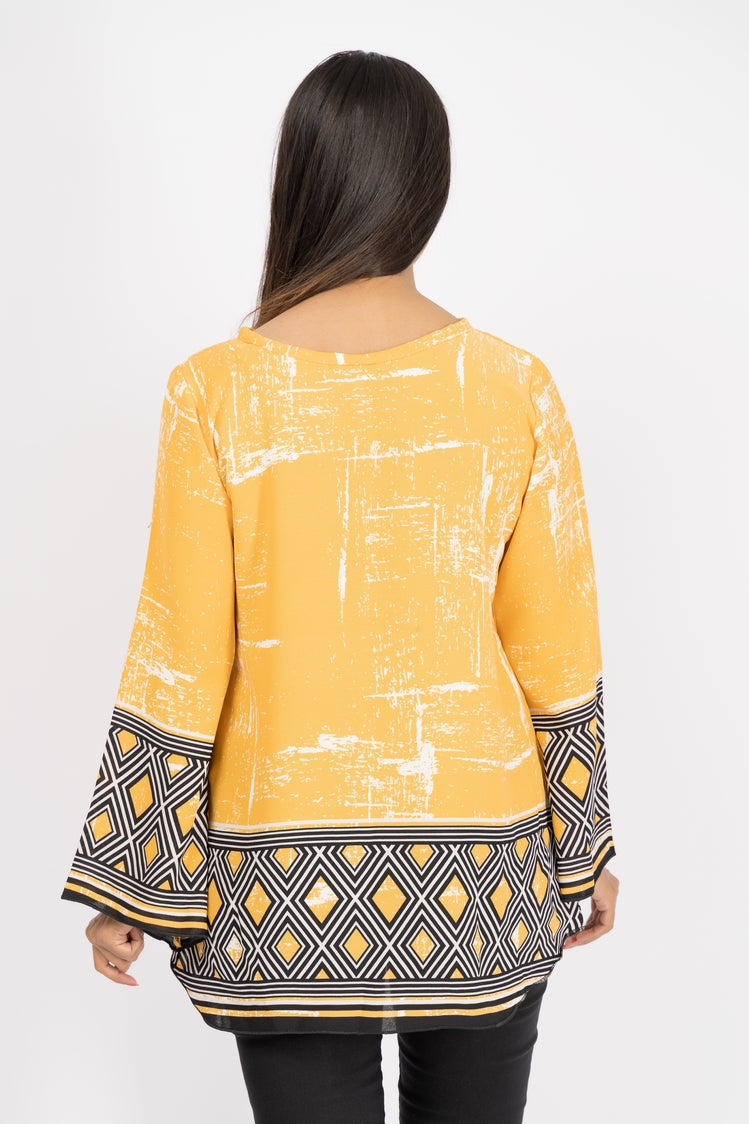 Picture of Printed Georgette Top - Available at Raja Sahib