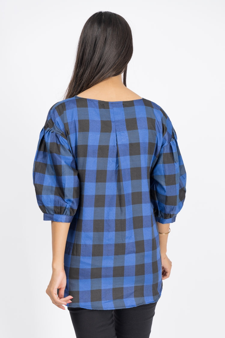 Picture of Ellena - Printed Georgette Top - Available at Raja Sahib