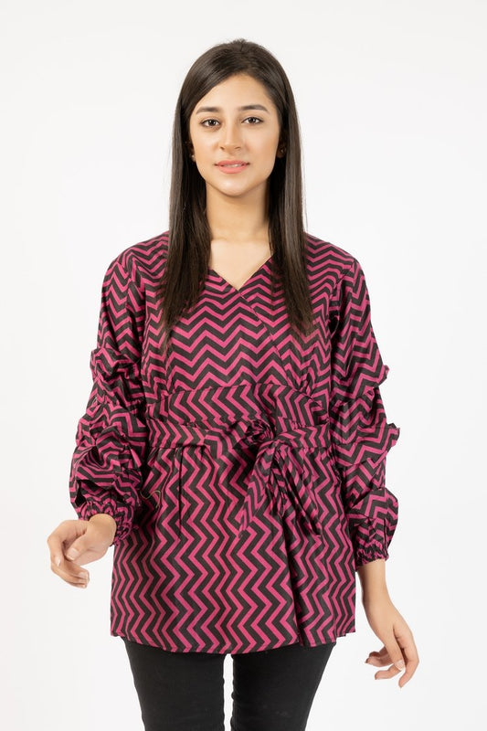 Picture of Ellena - 100% Cotton Western Top - Available at Raja Sahib