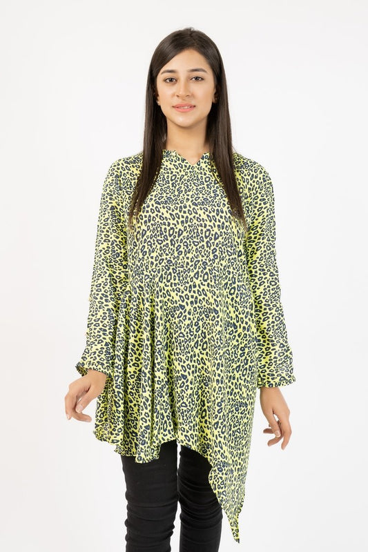 Picture of Ellena - Printed Georgette Top - Available at Raja Sahib