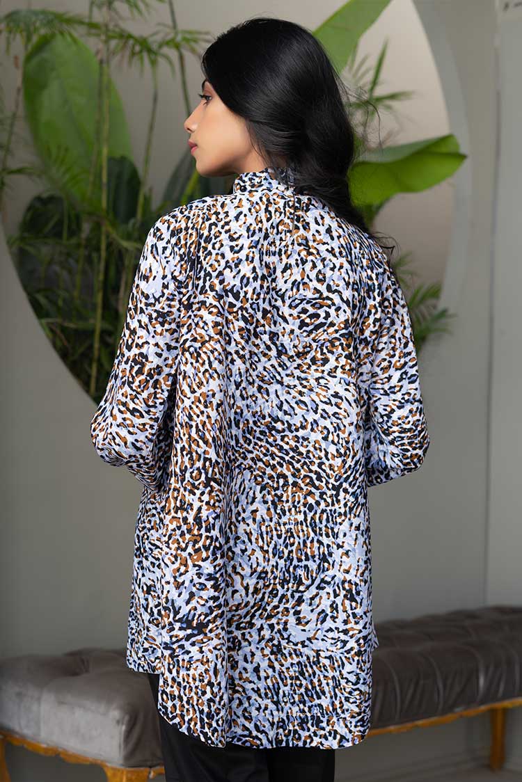 Picture of Ellena - Printed Goergette Top - Available at Raja Sahib