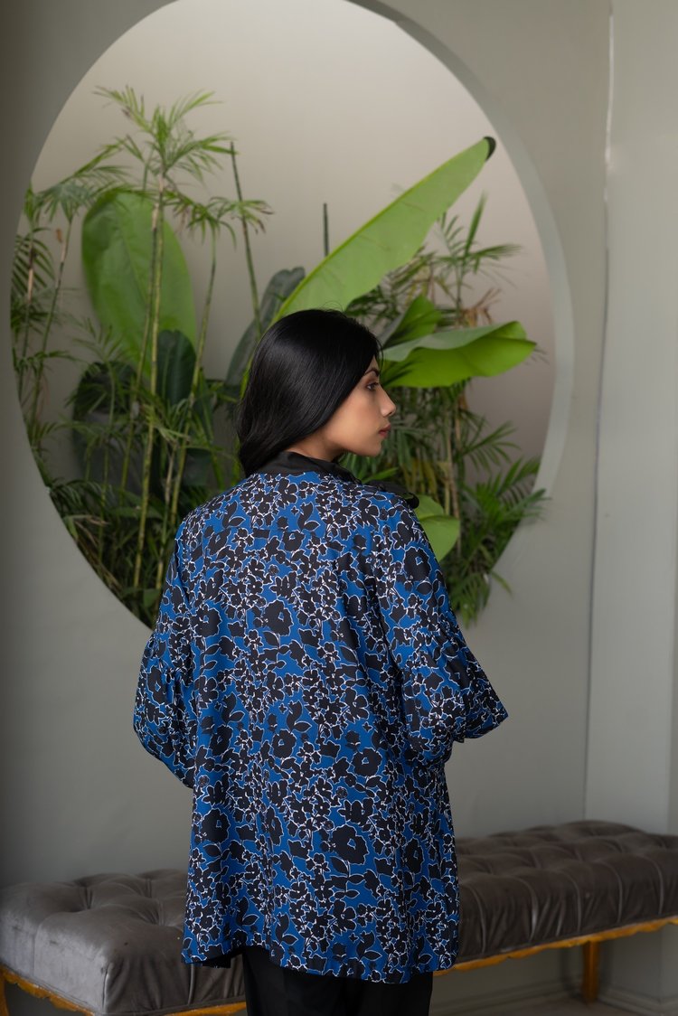 Picture of Ellena - Printed Georgette Top - Available at Raja Sahib