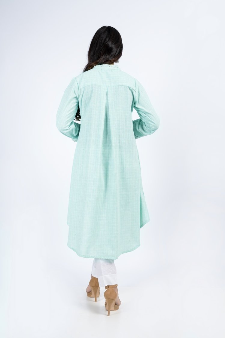 Picture of Ellena - Textured Cotton Top - Available at Raja Sahib