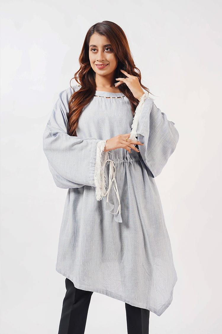 Picture of Ellena - Textured Cotton Top - Available at Raja Sahib