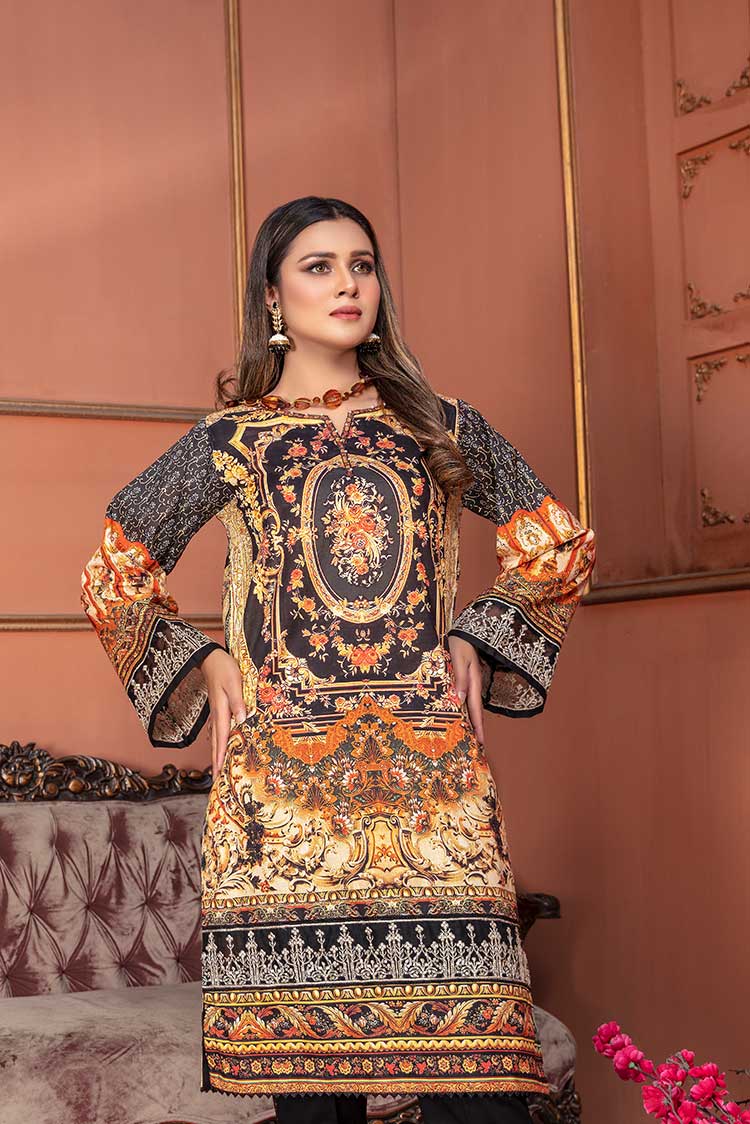 Picture of Ellena - 1-PC Stitched Lawn Kurti - Available at Raja Sahib